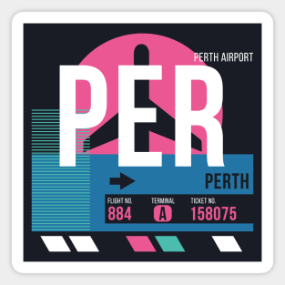 Perth (PER) Airport // Sunset Baggage Tag Magnet